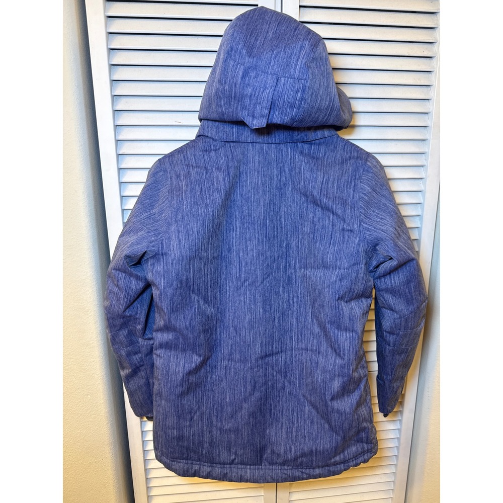 Boulder Gear Blue Heathered Insulated Ski Snowboard Jacket Hooded Womens Medium - Picture 9 of 9